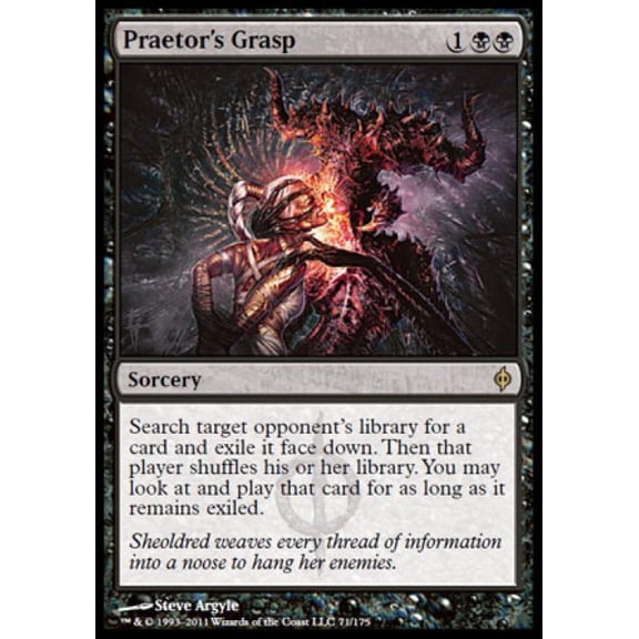 Magic the Gathering - New Phyrexia - Praetor's Grasp Light Play