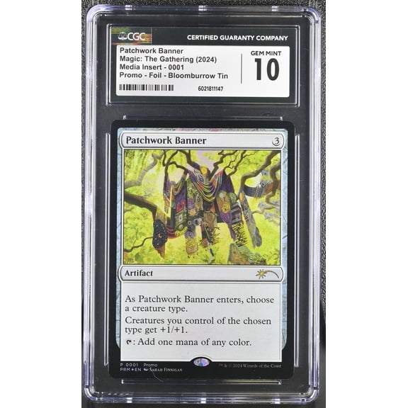 Magic: the Gathering Patchwork Banner Promo Foil Bloomburrow Tin English GEM MINT 10