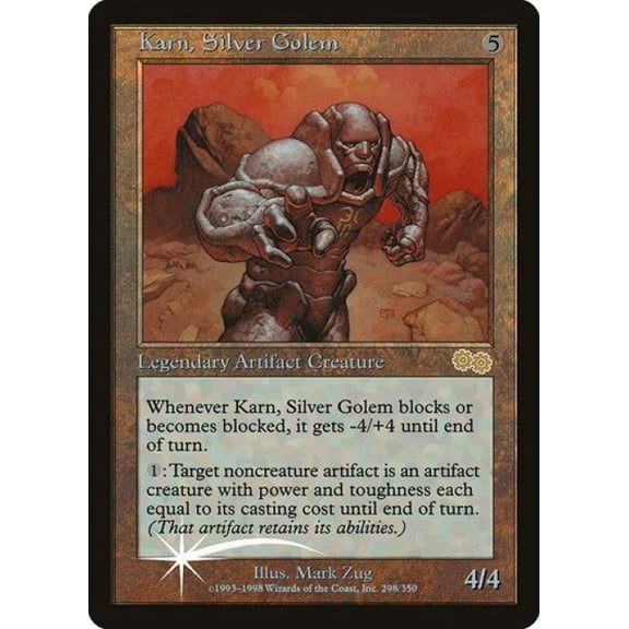 Magic the Gathering - Promos: Arena - Karn, Silver Golem Near Mint Foil