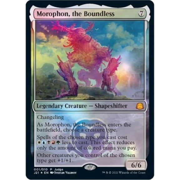 Magic the Gathering - Promos: Judge - Morophon, the Boundless Light Play Foil