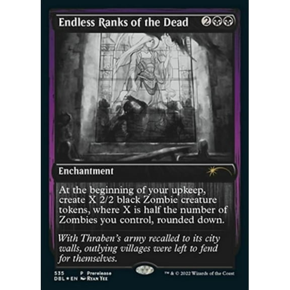 Magic the Gathering - Promos: Prerelease Cards - Endless Ranks of the Dead Near Mint Foil