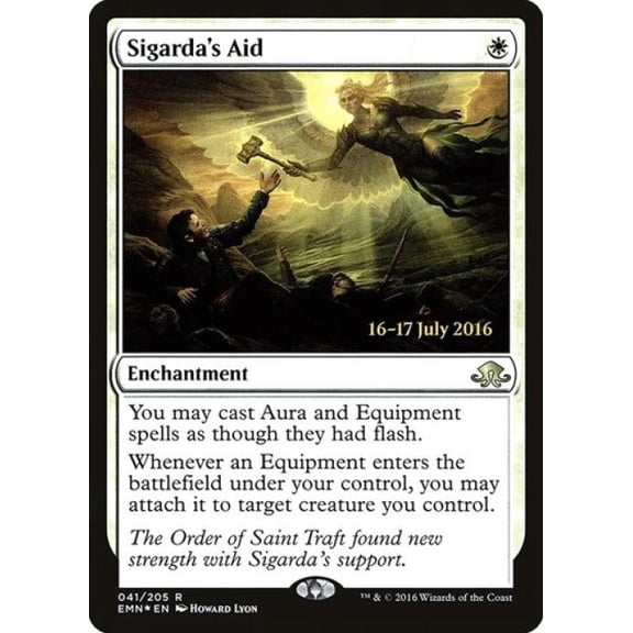 Magic the Gathering - Promos: Prerelease Cards - Sigarda's Aid Light Play Foil