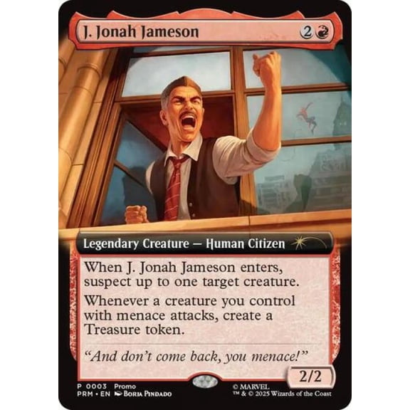 Magic the Gathering - Promos: Unique and Miscellaneous - J. Jonah Jameson (Extended Art) Near Mint Foil