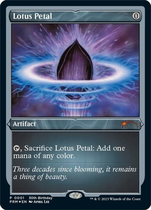 Magic the Gathering - Promos: Unique and Miscellaneous - Lotus Petal (Foil Etched) Near Mint Foil