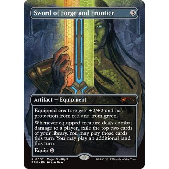Magic the Gathering - Promos: Unique and Miscellaneous - Sword of Forge and Frontier (Borderless) Near Mint