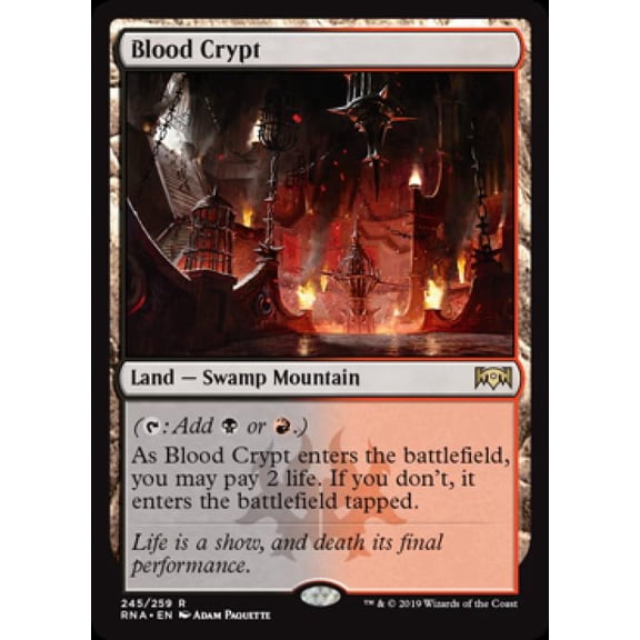 Magic the Gathering - Ravnica Allegiance - Blood Crypt Near Mint