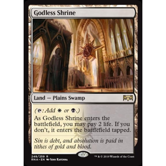 Magic the Gathering - Ravnica Allegiance - Godless Shrine Near Mint