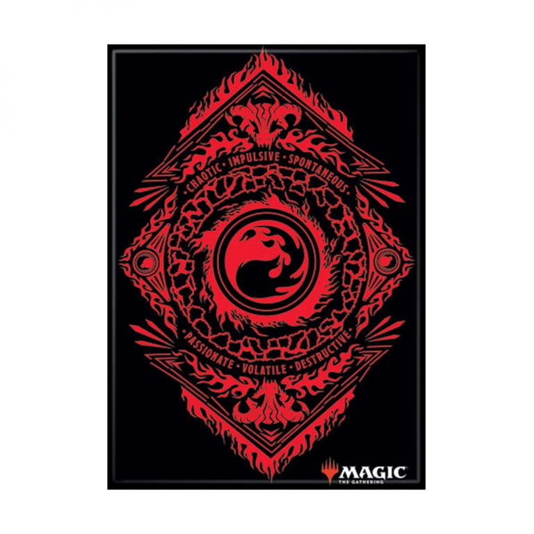 mtg card symbols Magic The Gathering Players Sleeve RETRO CORE Mana Symbol MTGS-257 Magic the Gathering Red Mana