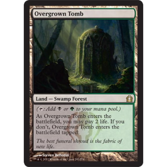 Magic the Gathering - Return to Ravnica - Overgrown Tomb Light Play