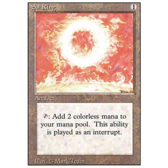 Magic the Gathering - Revised - Sol Ring Light Play