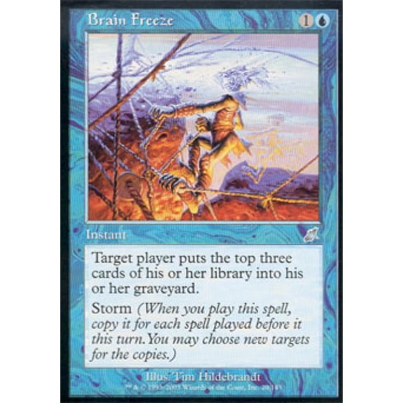 Magic the Gathering - Scourge - Brain Freeze Medium Play