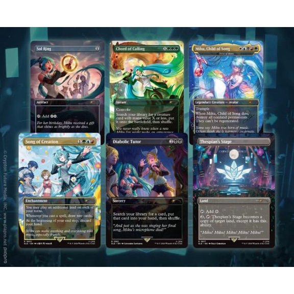 Magic the Gathering Secret LAIR X Hatsune Miku: Digital Sensation - English (Rainbow Foil)