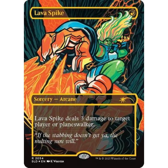 Magic the Gathering - Secret Lair - Lava Spike (2054) (Raised Foil) Near Mint Foil
