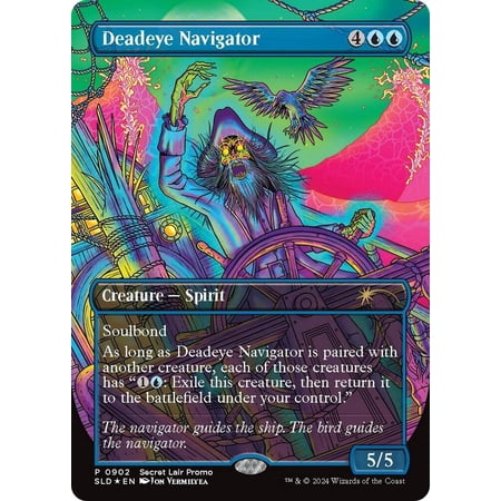 Magic the Gathering Secret Lair Promo Card - Deadeye Navigator (Rainbow Foil)