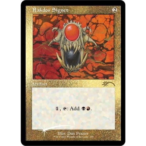 Magic the Gathering - Secret Lair - Rakdos Signet (Foil Etched) Near Mint Foil