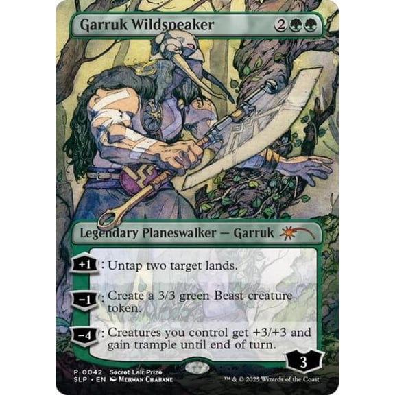 Magic the Gathering - Secret Lair Showdown - Garruk Wildspeaker Near Mint