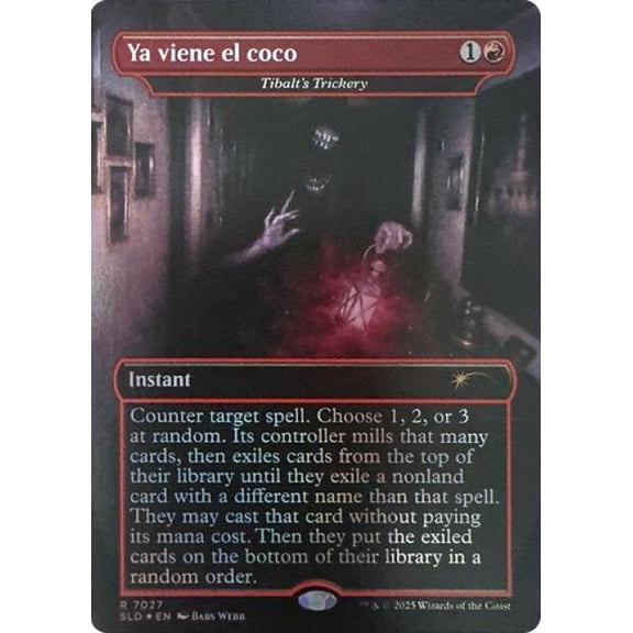 Magic the Gathering - Secret Lair - Ya viene el coco - Tibalt's Trickery (Rainbow Foil) Near Mint Foil