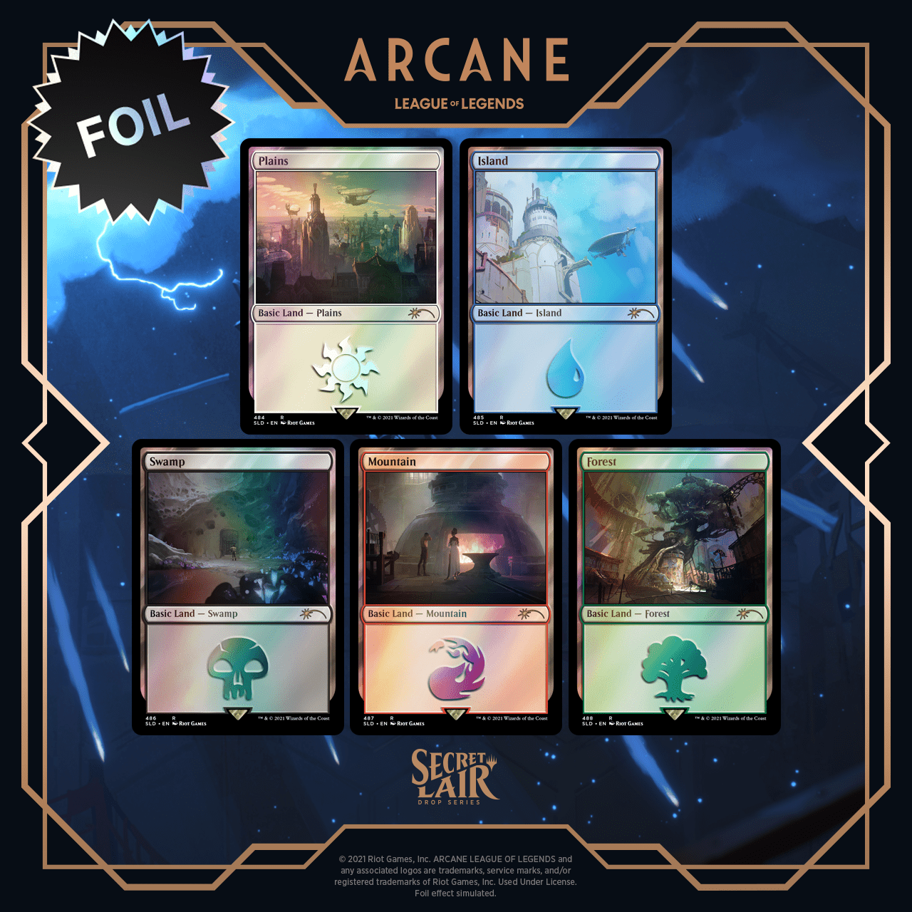 Magic the Gathering: Secret Lair x Arcane Lands (Foil) [Card