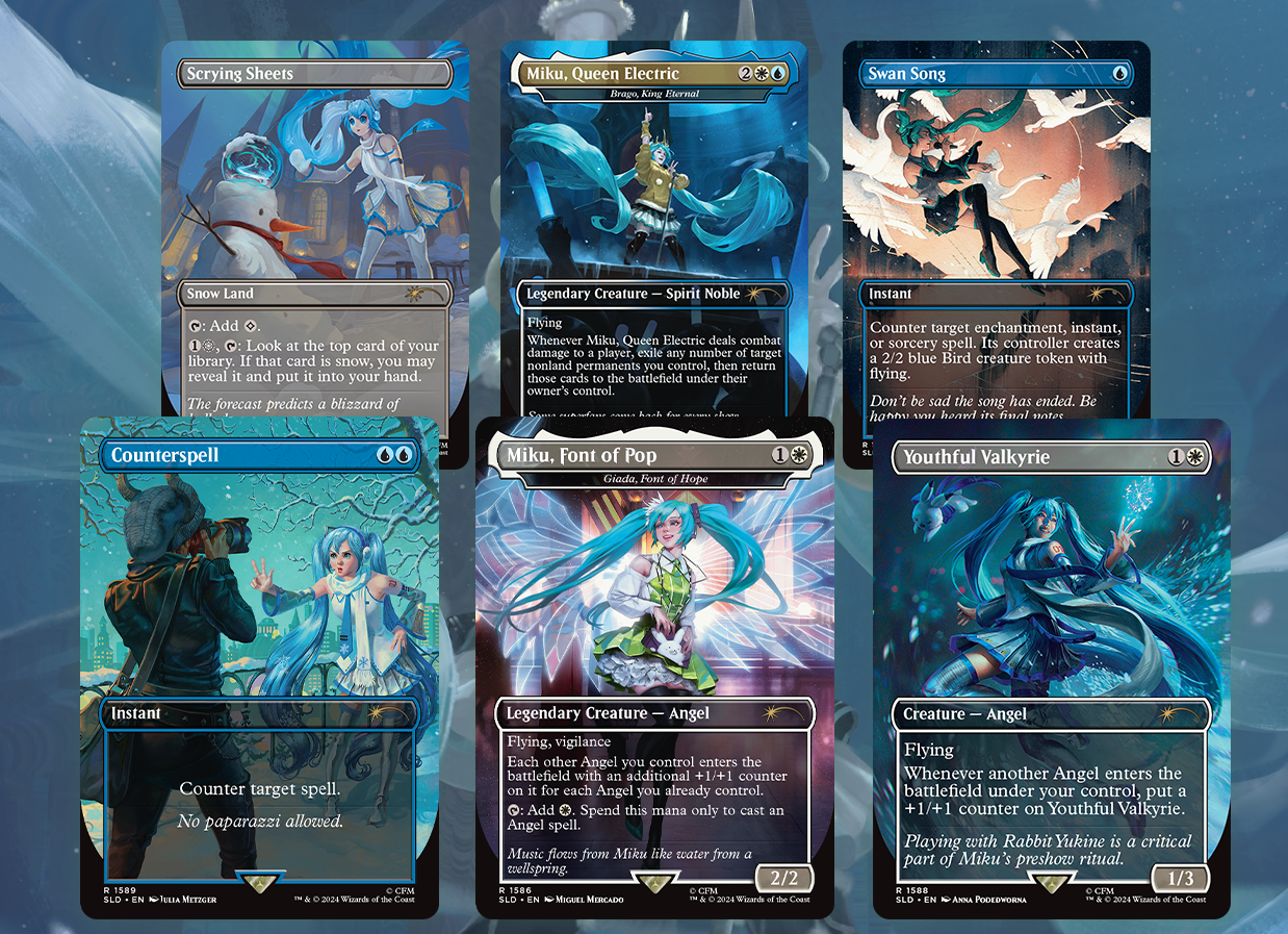 Magic the Gathering Secret Lair x Hatsune Miku: Winter Diva