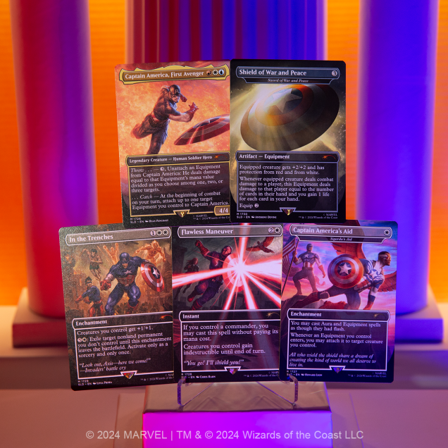 Magic the Gathering Secret Lair x Marvel's Captain America