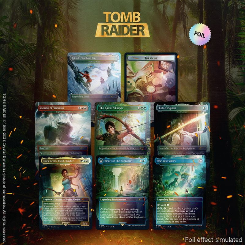 Magic the Gathering Secret Lair x Tomb Raider Foil Edition
