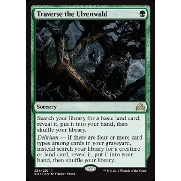 Magic the Gathering - Shadows Over Innistrad - Traverse the Ulvenwald Light Play