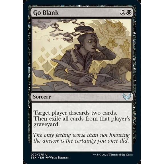 Magic the Gathering - Strixhaven - Go Blank Near Mint
