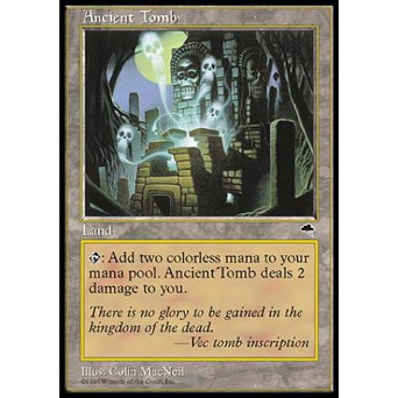 Magic the Gathering - Tempest - Ancient Tomb Light Play