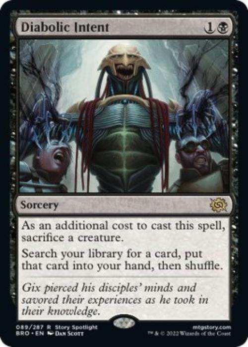 Magic the Gathering - The Brothers' War - Diabolic Intent Near Mint
