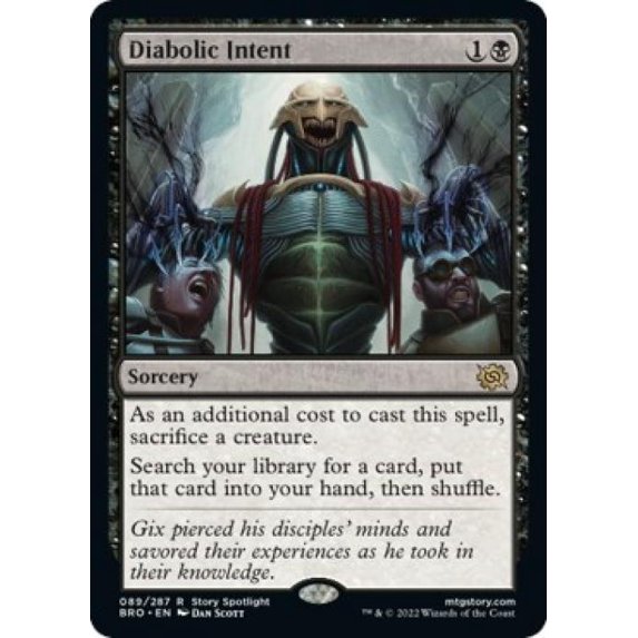 Magic the Gathering - The Brothers' War - Diabolic Intent Near Mint