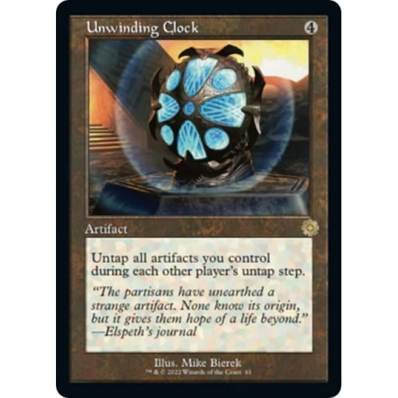 Magic the Gathering - The Brothers' War: Retro Frame Artifacts - Unwinding Clock Near Mint