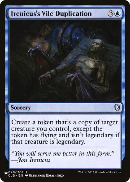Magic the Gathering - The List - Irenicus's Vile Duplication Near Mint