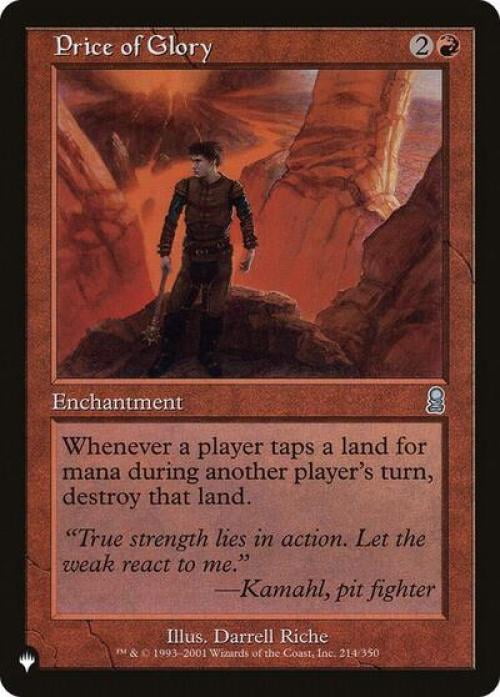 Magic the Gathering - The List - Price of Glory Near Mint