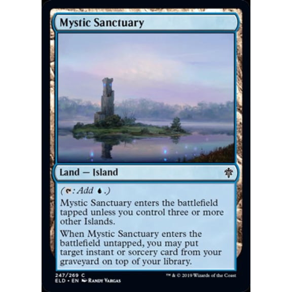 Magic the Gathering - Throne of Eldraine - Mystic Sanctuary Light Play Foil