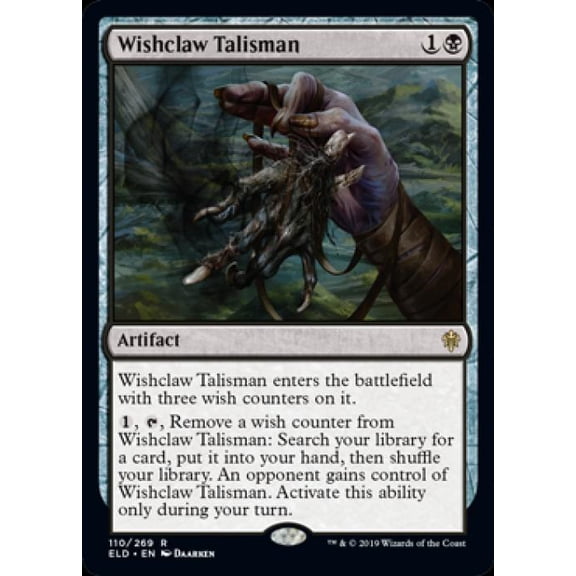 Magic the Gathering - Throne of Eldraine - Wishclaw Talisman Near Mint Foil