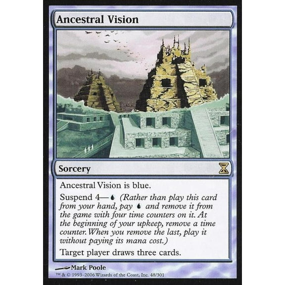 Magic the Gathering - Time Spiral - Ancestral Vision Light Play Foil