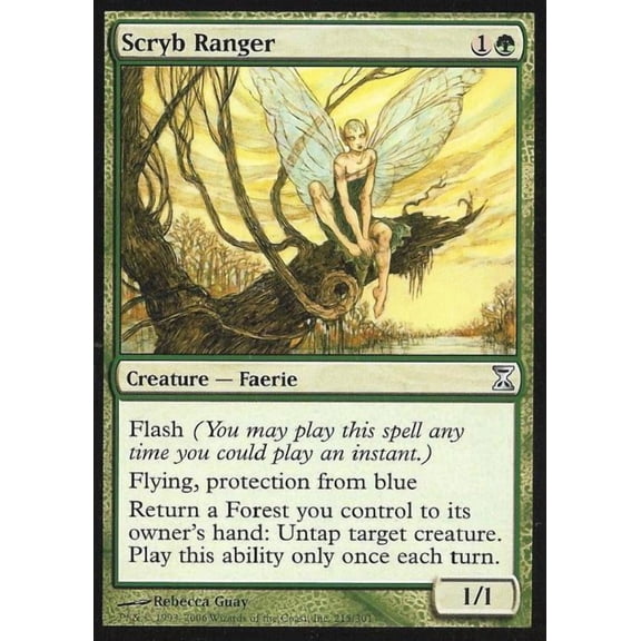 Magic the Gathering - Time Spiral - Scryb Ranger Medium Play Foil