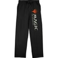 thumbnail image 1 of Magic the Gathering Title Logo Men's Black Graphic Sleep Pajama Pants-X-Large, 1 of 3