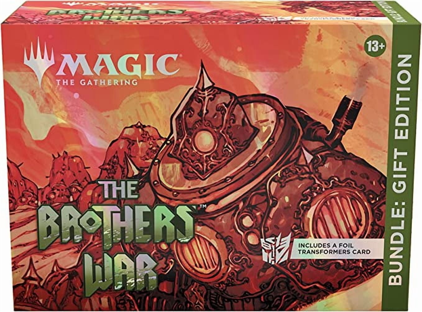 Magic The Gathering Brothers War Gift Bundle - Foil Transformers Cards + Collector Booster