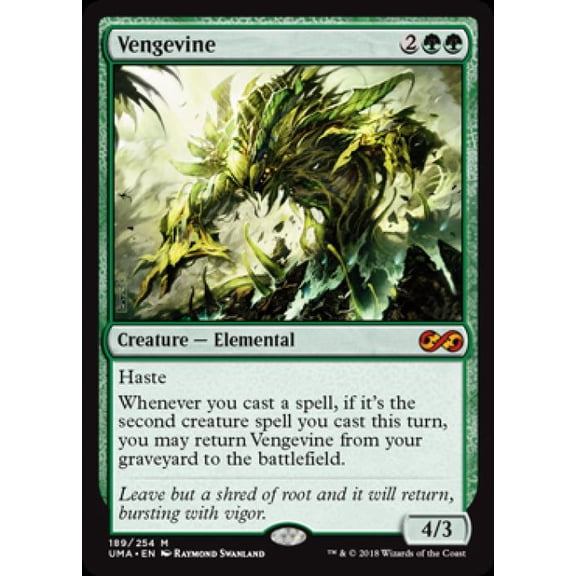 Magic the Gathering - Ultimate Masters - Vengevine Light Play