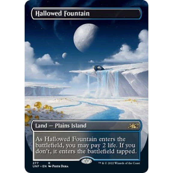 Magic the Gathering - Unfinity - Hallowed Fountain (Borderless) Near Mint