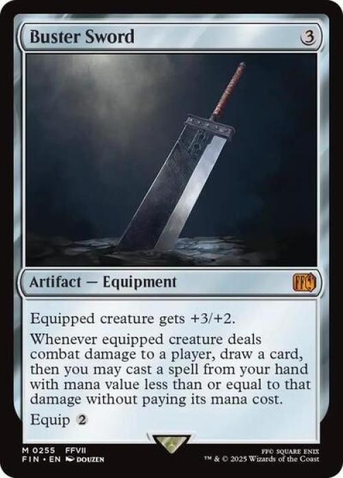 Magic the Gathering - Universes Beyond: FINAL FANTASY - Buster Sword Near Mint
