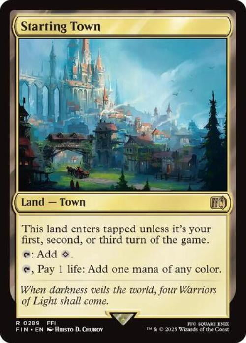 Magic the Gathering - Universes Beyond: FINAL FANTASY - Starting Town Near Mint