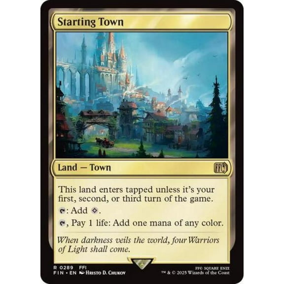 Magic the Gathering - Universes Beyond: FINAL FANTASY - Starting Town Near Mint