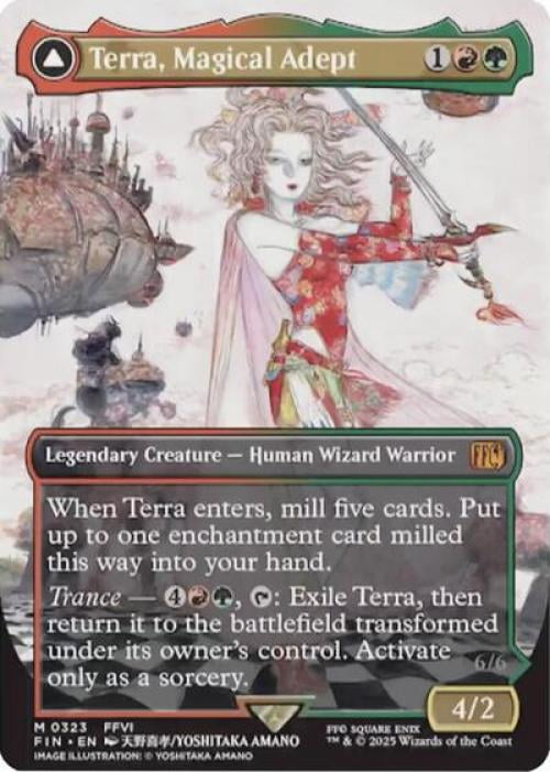 Magic the Gathering - Universes Beyond: FINAL FANTASY - Terra, Magical Adept (Borderless) Near Mint