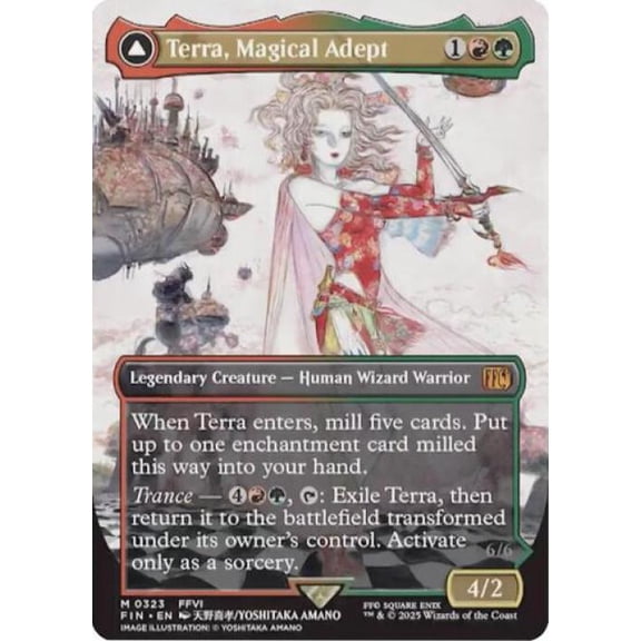 Magic the Gathering - Universes Beyond: FINAL FANTASY - Terra, Magical Adept (Borderless) Near Mint