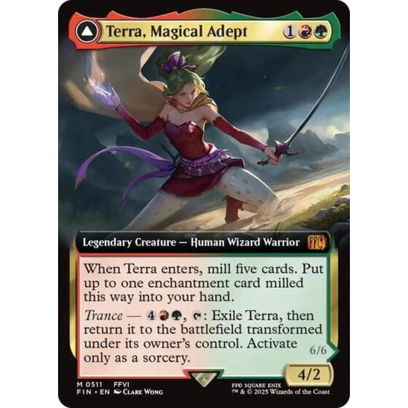 Magic the Gathering - Universes Beyond: FINAL FANTASY - Terra, Magical Adept (Extended Art) Near Mint