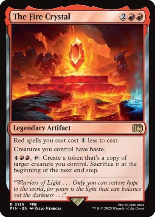 Magic the Gathering - Universes Beyond: FINAL FANTASY - The Fire Crystal Near Mint