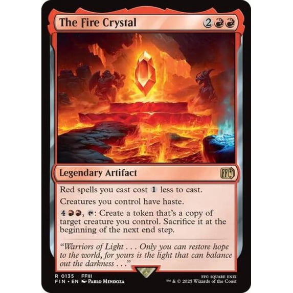 Magic the Gathering - Universes Beyond: FINAL FANTASY - The Fire Crystal Near Mint