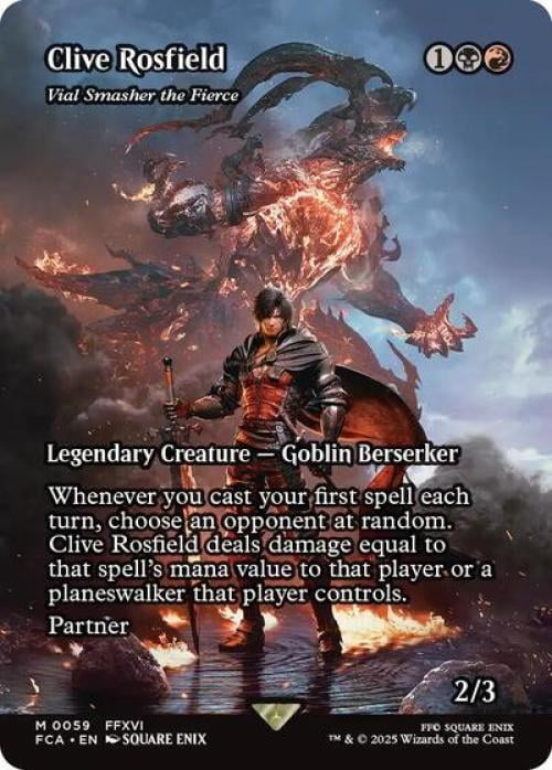 Magic the Gathering - Universes Beyond: FINAL FANTASY: Through the Ages - Clive Rosfield - Vial Smasher the Fierce (Showcase) Near Mint